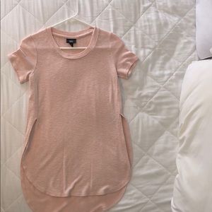 Split hem high low shirt